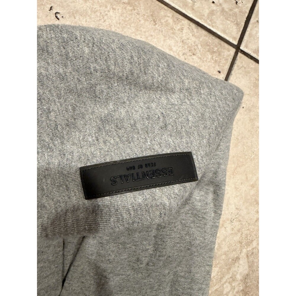 Fear of God Essentials Hoodie Mens XL Grey Pullover sweatshirt sweater - Picture 7 of 8